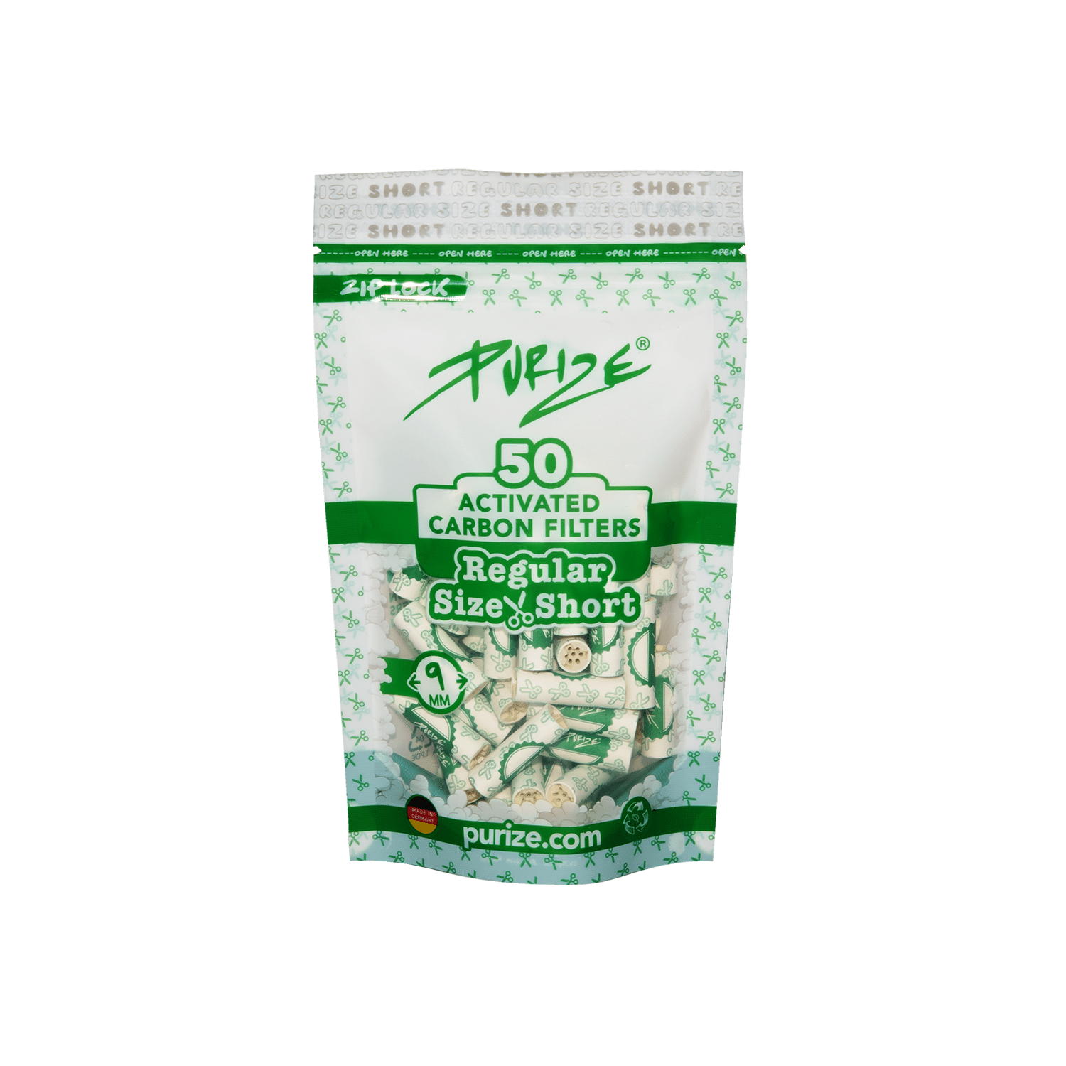 Purize Regular Short Size 9mm - x50