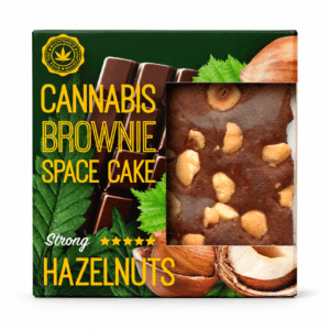 Boxed Cannabis Brownie Multitrance Hazelnut Strong da 100 g