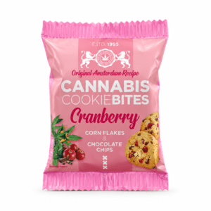 Confezione Cannabis Cookiebites Multitrance al cranberry da 22 g