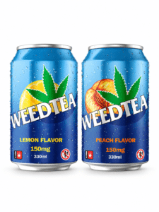 Lattine WeedTea THComida da 150 mg nei gusti limone e pesca