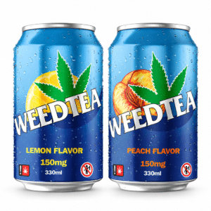 Lattine WeedTea THComida da 150 mg nei gusti limone e pesca